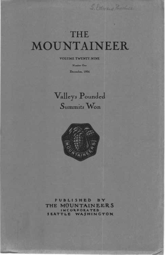 The Mountaineer 1936 cover